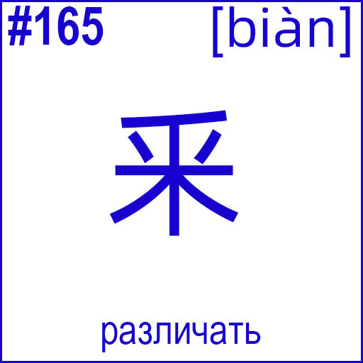釆 (biàn)